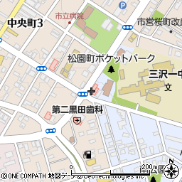 三沢市役所　上下水道庁舎周辺の地図