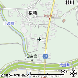 青森県弘前市青女子桜苅381-1周辺の地図