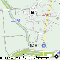 青森県弘前市青女子桜苅384周辺の地図