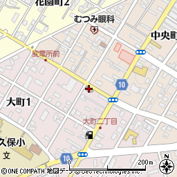 三沢大町郵便局周辺の地図