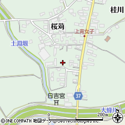 青森県弘前市青女子桜苅382-1周辺の地図
