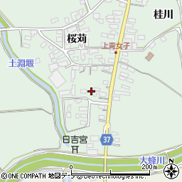 青森県弘前市青女子桜苅381周辺の地図