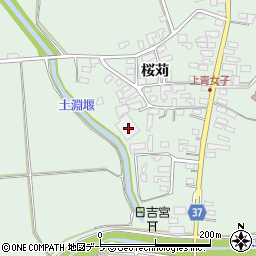 青森県弘前市青女子桜苅374-2周辺の地図