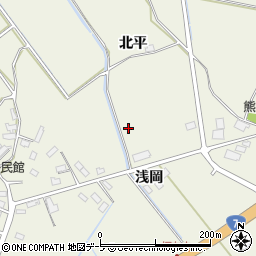 青森県藤崎町（南津軽郡）水木（浅岡）周辺の地図