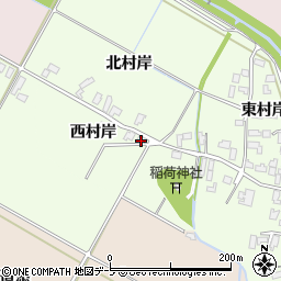 青森県黒石市飛内西村岸2周辺の地図