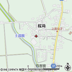 青森県弘前市青女子桜苅374-1周辺の地図