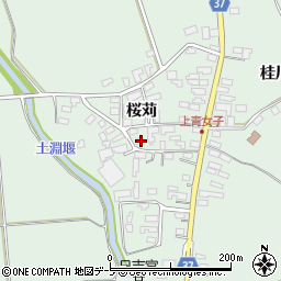 青森県弘前市青女子桜苅364周辺の地図