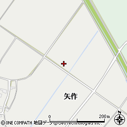 青森県弘前市糠坪（矢作）周辺の地図