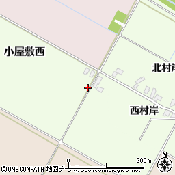 青森県黒石市小屋敷西周辺の地図