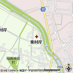 青森県黒石市飛内東村岸15周辺の地図