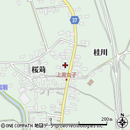 青森県弘前市青女子桜苅348周辺の地図