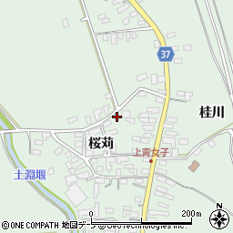 青森県弘前市青女子桜苅346周辺の地図