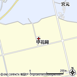 青森県黒石市高舘甲花岡135周辺の地図