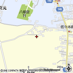 青森県黒石市高舘甲花岡146周辺の地図