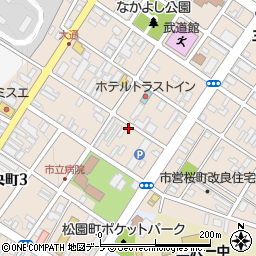 有限会社川守田パン中央店周辺の地図