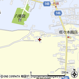 青森県黒石市高舘甲花岡144周辺の地図