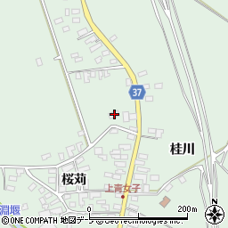青森県弘前市青女子桜苅488-3周辺の地図