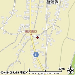 青森県弘前市鬼沢菖蒲沢17周辺の地図