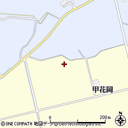 青森県黒石市高舘甲花岡周辺の地図