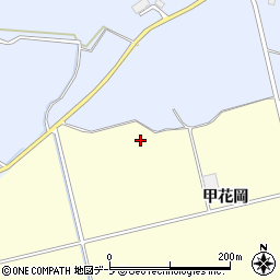 青森県黒石市高舘（甲花岡）周辺の地図