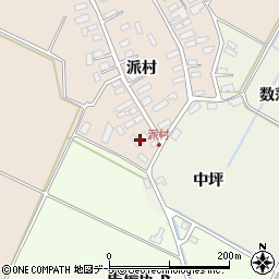 青森県黒石市西馬場尻派村1周辺の地図