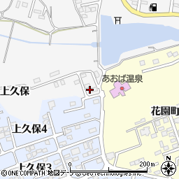 青森県三沢市三沢上久保周辺の地図