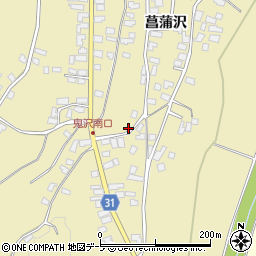 青森県弘前市鬼沢菖蒲沢201周辺の地図
