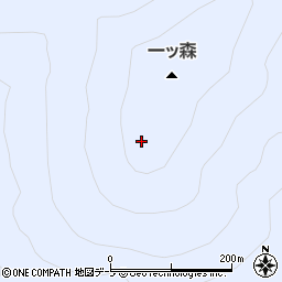 青森県鰺ヶ沢町（西津軽郡）一ツ森町（西赤石山）周辺の地図