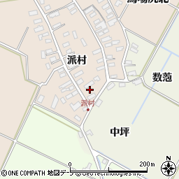 青森県黒石市西馬場尻派村24周辺の地図