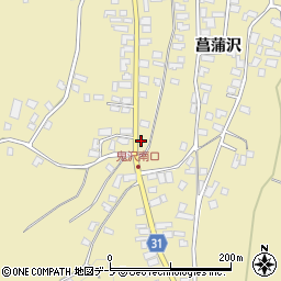青森県弘前市鬼沢菖蒲沢197周辺の地図