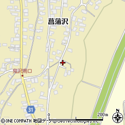 青森県弘前市鬼沢菖蒲沢8周辺の地図