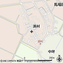 青森県黒石市西馬場尻派村6周辺の地図