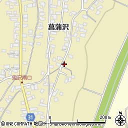 青森県弘前市鬼沢菖蒲沢10周辺の地図