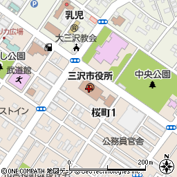 青森県三沢市周辺の地図
