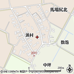 青森県黒石市西馬場尻派村27-1周辺の地図