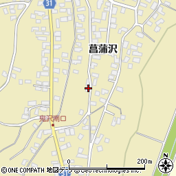 青森県弘前市鬼沢菖蒲沢196周辺の地図