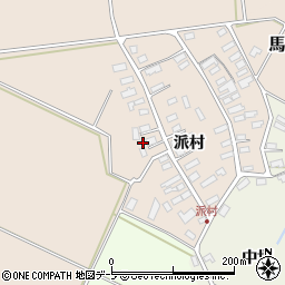 青森県黒石市西馬場尻派村9周辺の地図