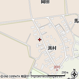 青森県黒石市西馬場尻派村13周辺の地図
