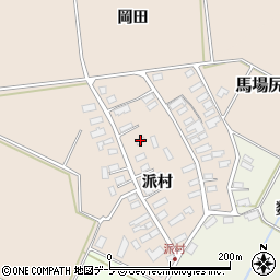 青森県黒石市西馬場尻派村19周辺の地図