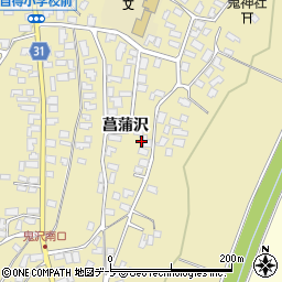 青森県弘前市鬼沢菖蒲沢29周辺の地図