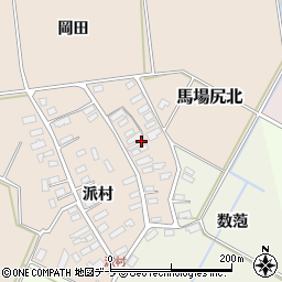 青森県黒石市西馬場尻派村31周辺の地図