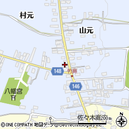 青森県黒石市竹鼻村元106周辺の地図