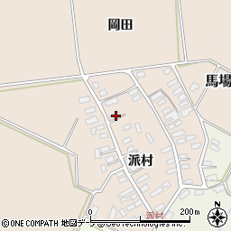 青森県黒石市西馬場尻派村18周辺の地図