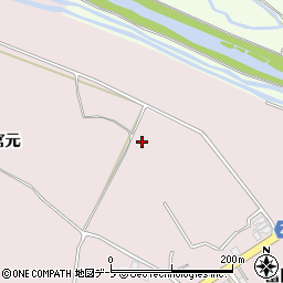 青森県青森市浪岡大字増館（宮元）周辺の地図