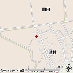 青森県黒石市西馬場尻派村14周辺の地図
