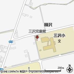 三沢児童館周辺の地図