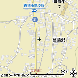 青森県弘前市鬼沢菖蒲沢45周辺の地図
