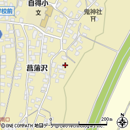 青森県弘前市鬼沢菖蒲沢136周辺の地図