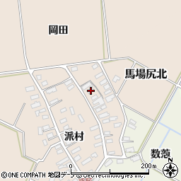 青森県黒石市西馬場尻岡田6周辺の地図