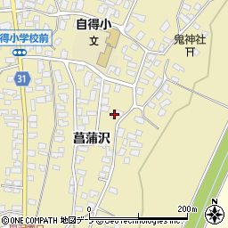 青森県弘前市鬼沢菖蒲沢134-5周辺の地図